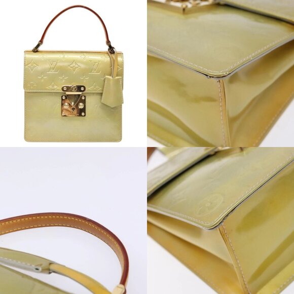 LOUIS VUITTON Monogram Vernis Spring Street Hand Bag Gris M91029 LV Auth 140998 - Picture 13 of 15